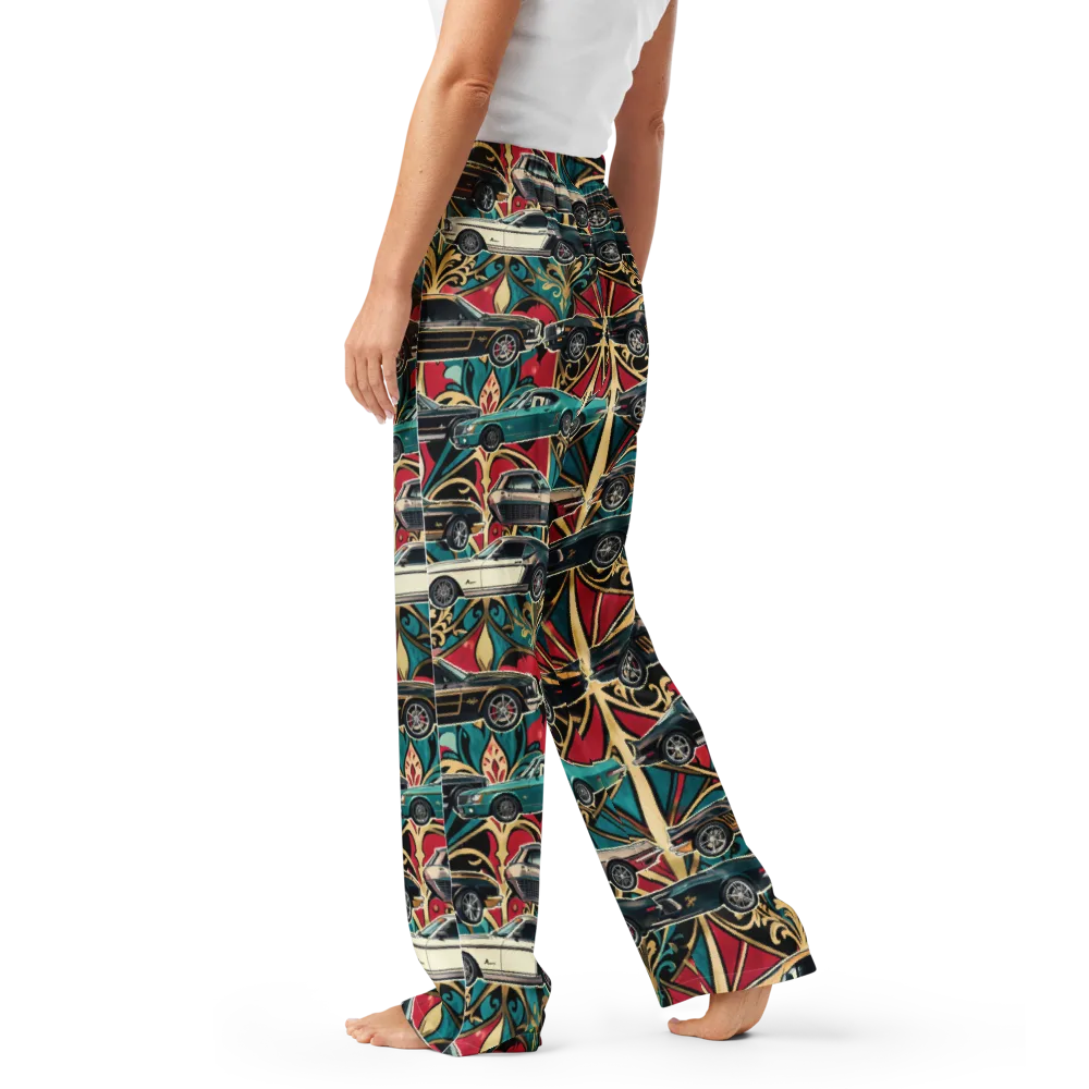 Chrome Deco Rally on Women's Pajama Pants — Left