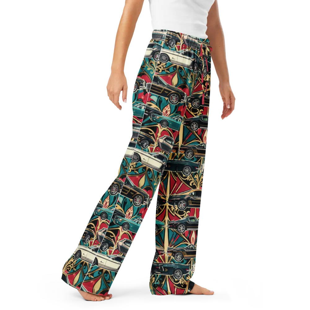 Chrome Deco Rally on Women's Pajama Pants — Right Front