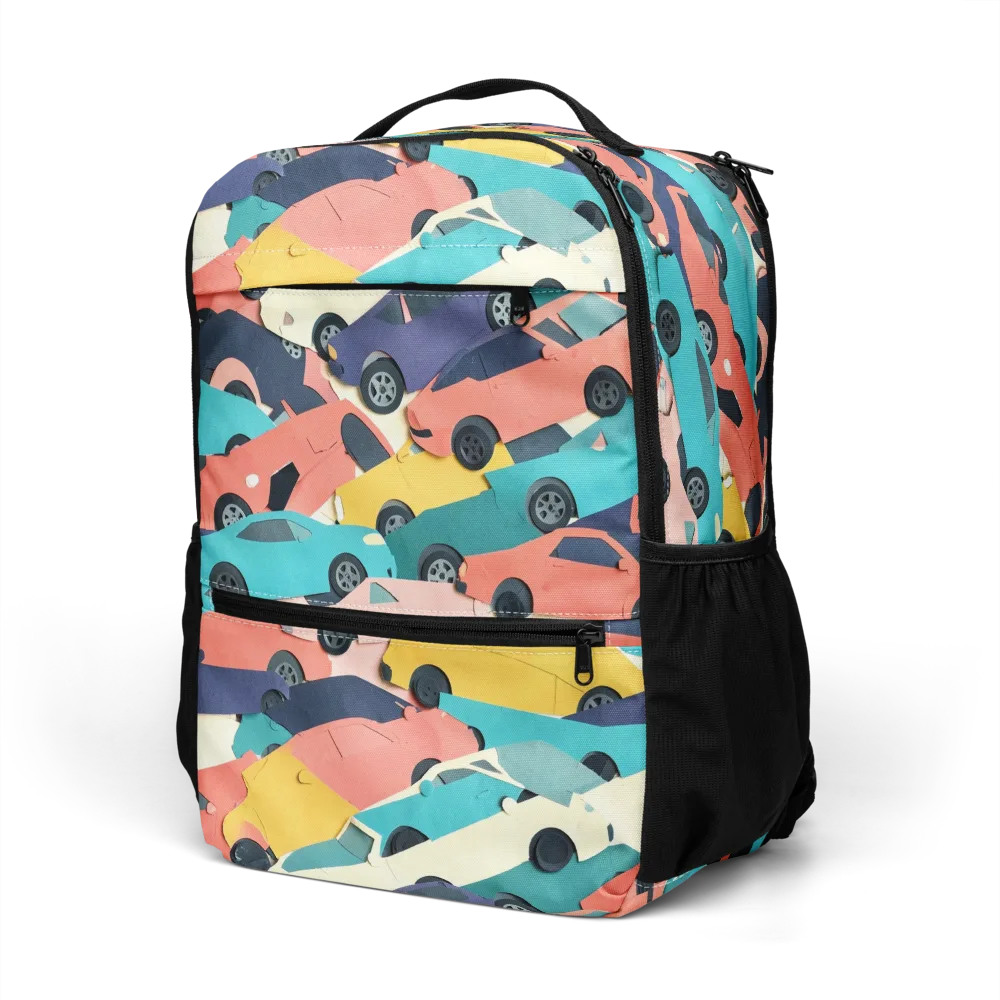 Traffic Jam Palette on Utility Backpack — Left Front