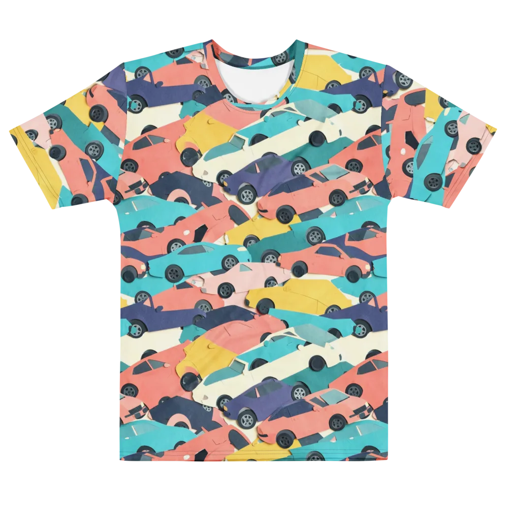 Traffic Jam Palette on Men's Cotton Crew Neck T-Shirt — Front