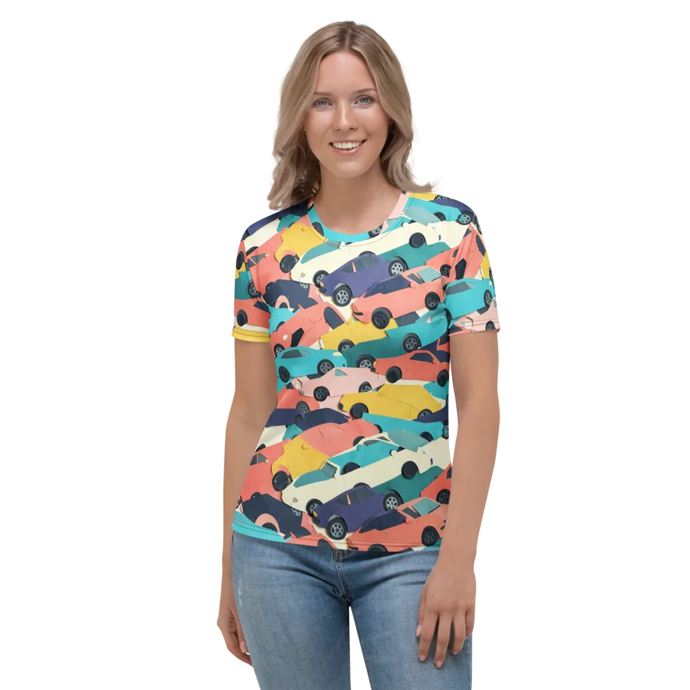 Traffic Jam Palette on Women's Crew Neck T-Shirt — Front