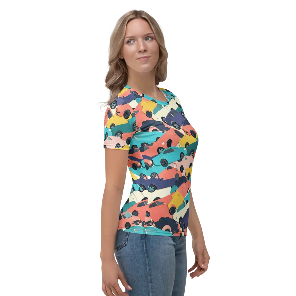 Traffic Jam Palette on Women's Crew Neck T-Shirt — Right