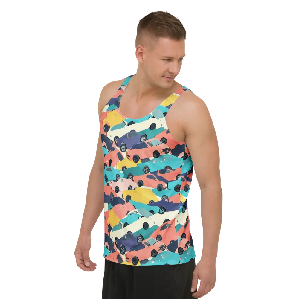 Traffic Jam Palette on Men's Tank Top — Left Front