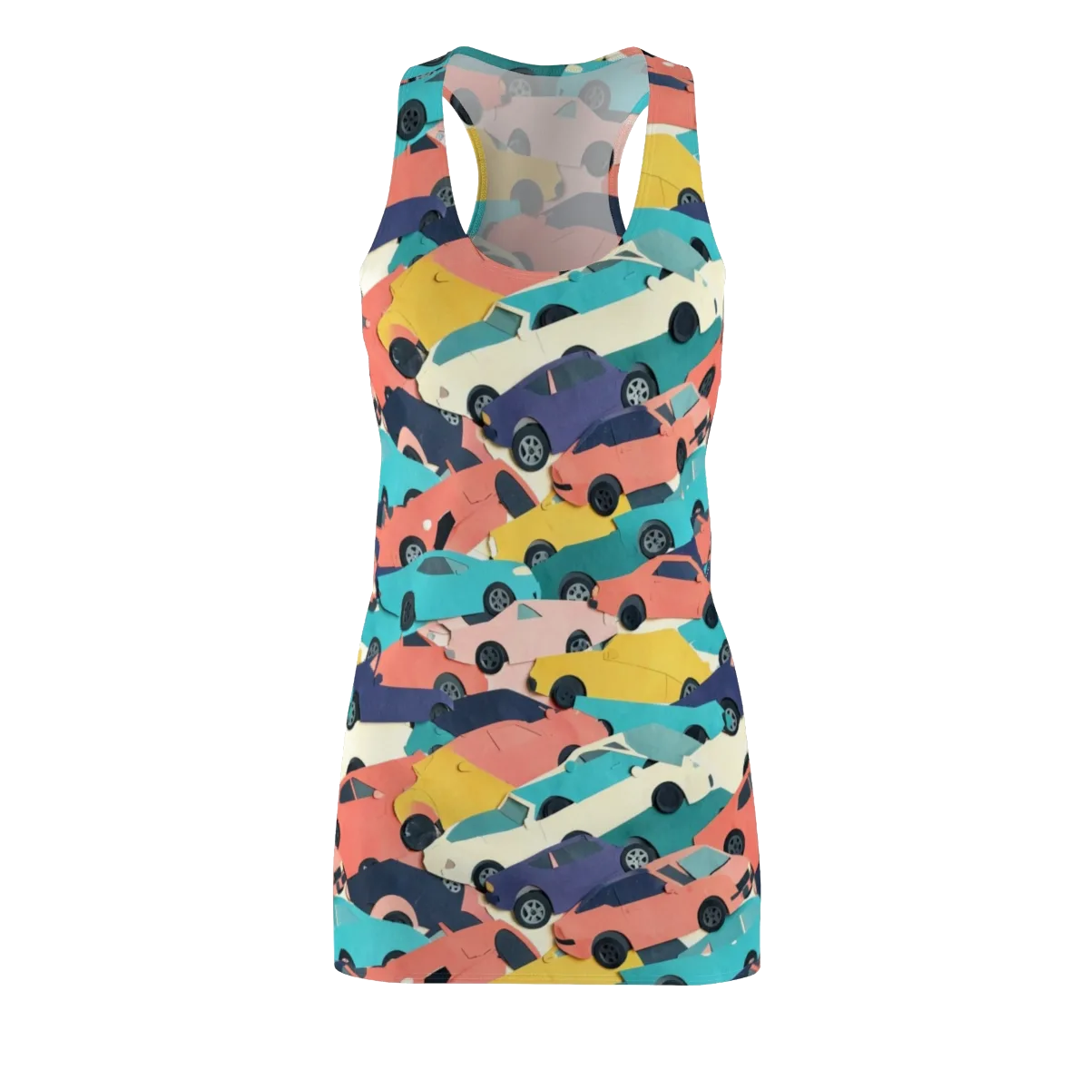 Traffic Jam Palette on Racerback Dress — Front