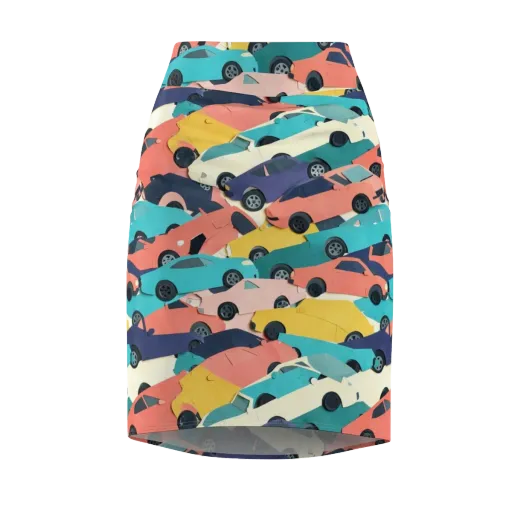 Traffic Jam Palette on a Pencil Skirt