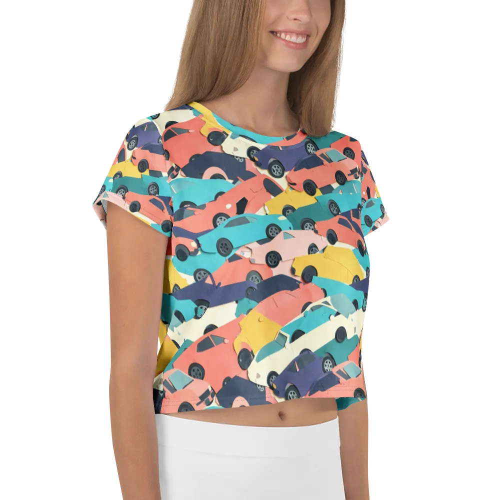 Traffic Jam Palette on Crop Tee — Right