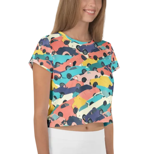 Traffic Jam Palette on a Crop Tee