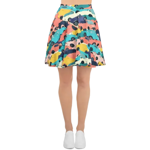 Traffic Jam Palette on a Skater Skirt