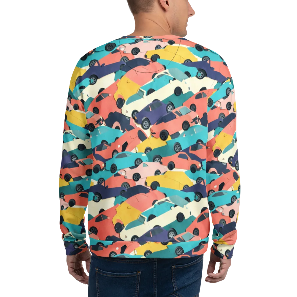 Traffic Jam Palette on Sweatshirt — Back