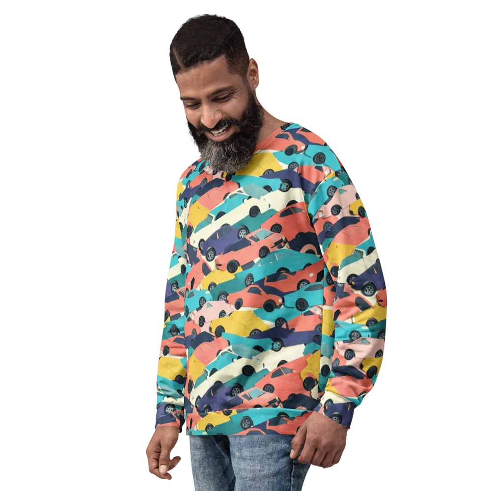 Traffic Jam Palette on Sweatshirt — Left Front