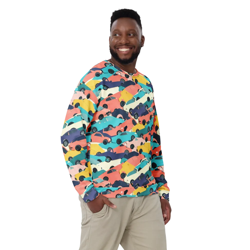 Traffic Jam Palette on Sweatshirt — Front