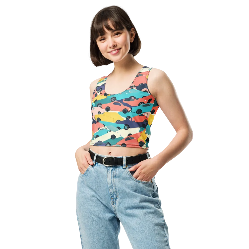 Traffic Jam Palette on Crop Top — Front