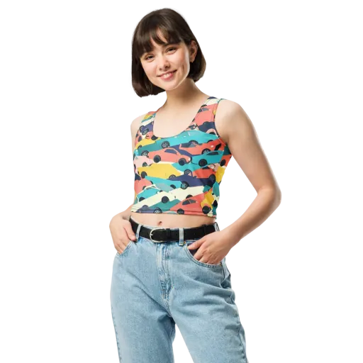 Traffic Jam Palette on a Crop Top