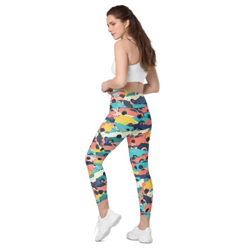 Traffic Jam Palette on a Leggings with Pockets