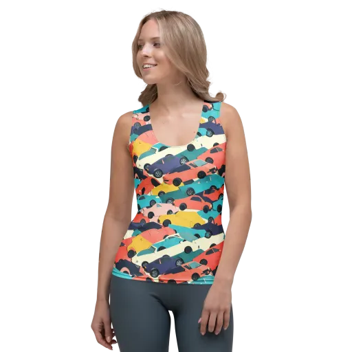 Traffic Jam Palette on a Women's Tank Top