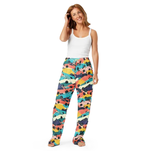 Traffic Jam Palette on a Women's Pajama Pants