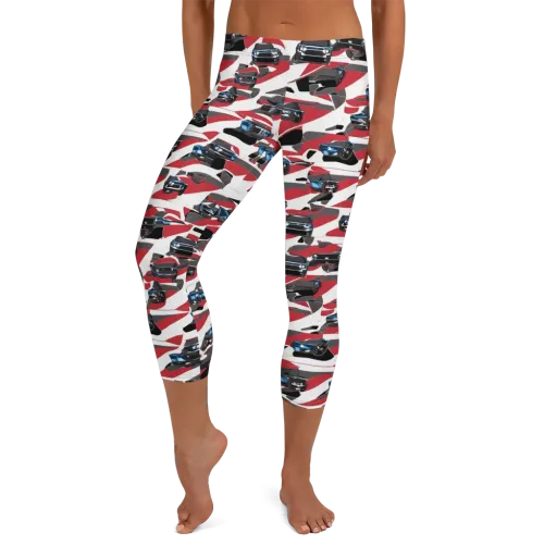 Velocity Camouflage on a Capri Leggings