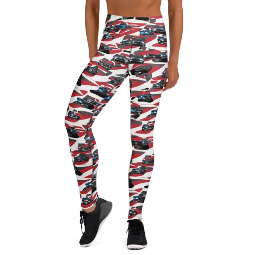 Velocity Camouflage on a Yoga Leggings