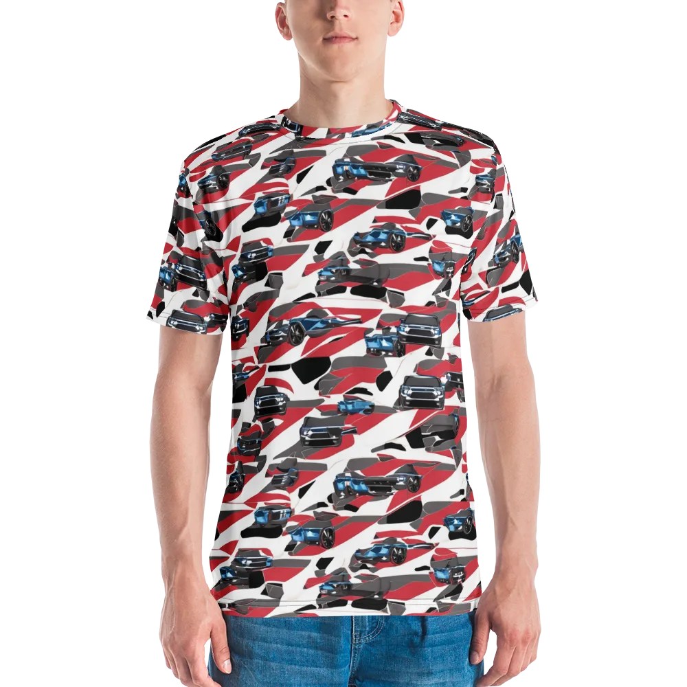 Velocity Camouflage on Men's Crew Neck T-Shirt — Front