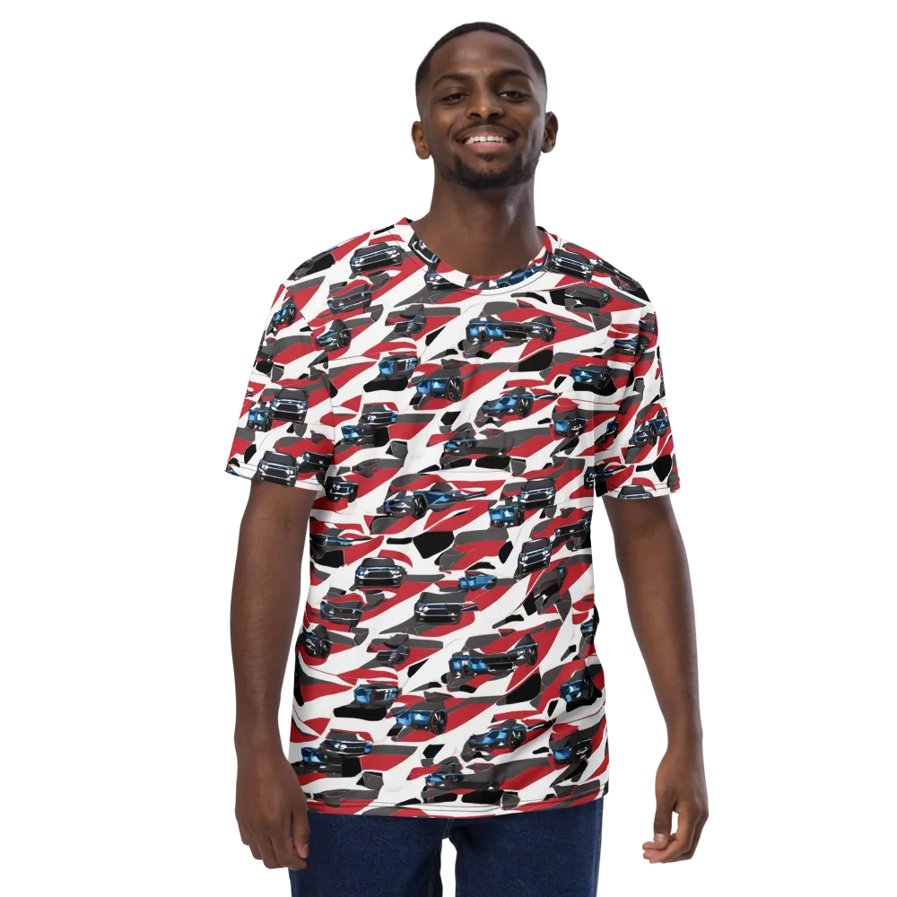 Velocity Camouflage on Men's Crew Neck T-Shirt — Front