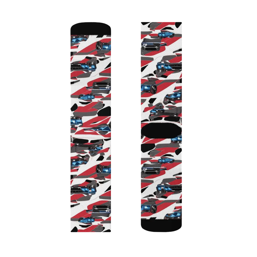 Velocity Camouflage on Socks — Right Sock