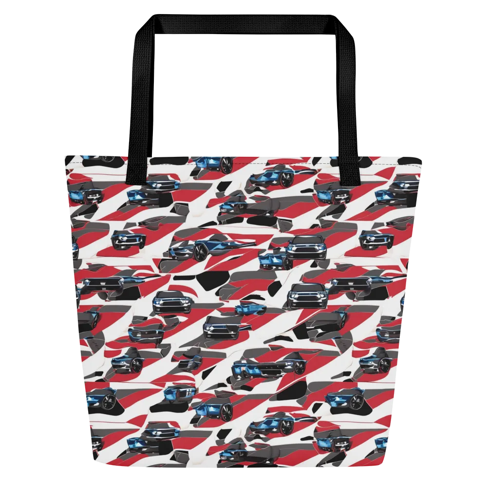 Velocity Camouflage on Large Tote Bag W/ Pocket — Front