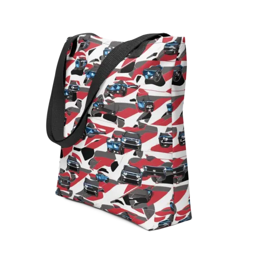 Velocity Camouflage on a Tote Bag