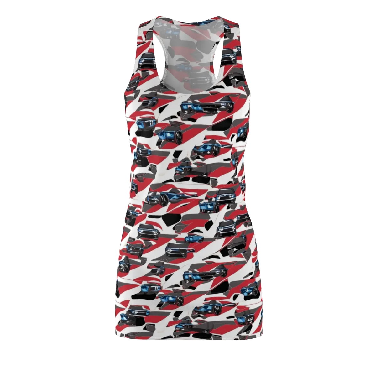 Velocity Camouflage on Racerback Dress — Front