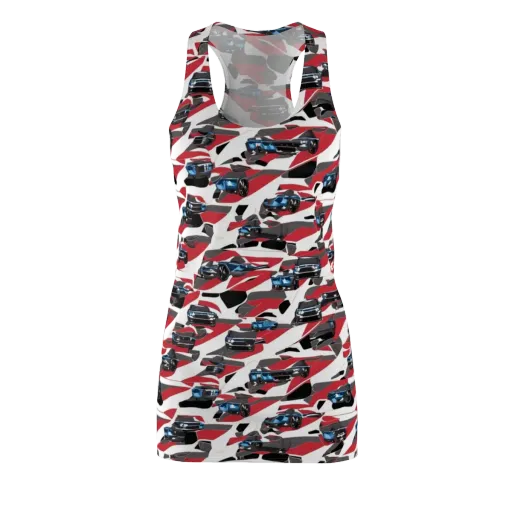 Velocity Camouflage on a Racerback Dress