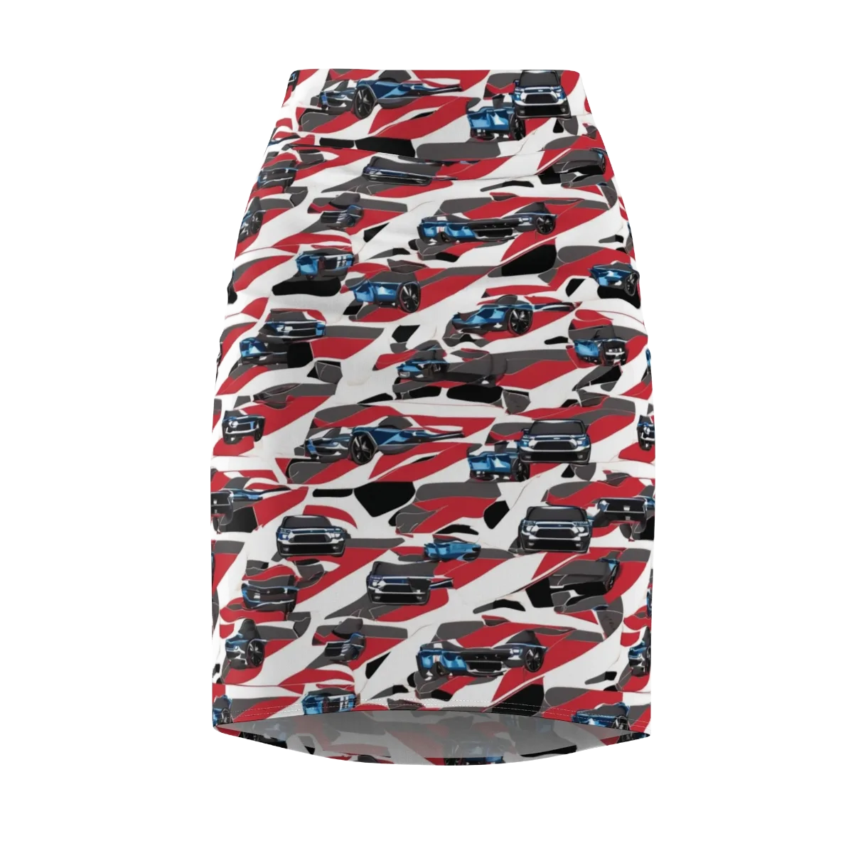 Velocity Camouflage on Pencil Skirt — Front