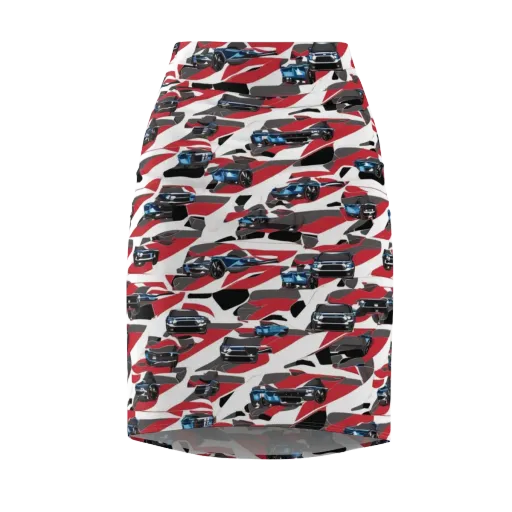 Velocity Camouflage on a Pencil Skirt
