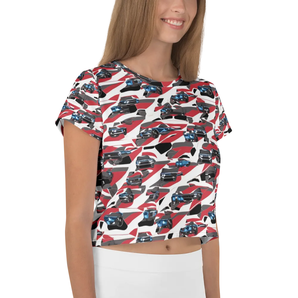 Velocity Camouflage on Crop Tee — Right