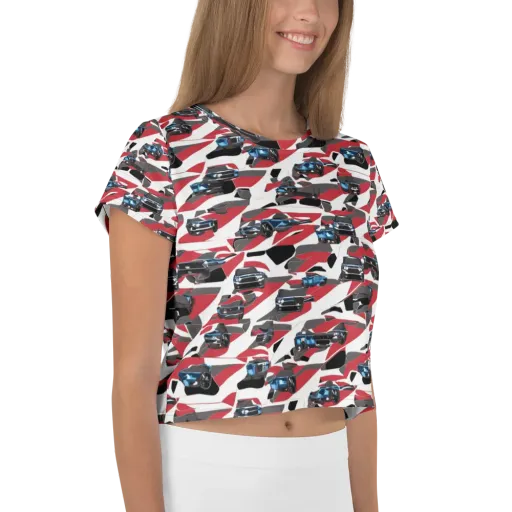 Velocity Camouflage on a Crop Tee