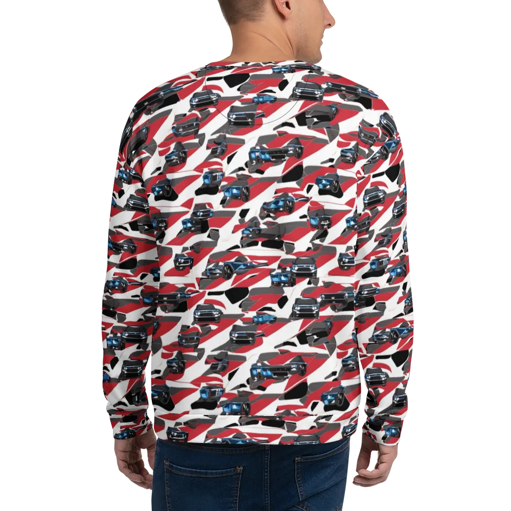 Velocity Camouflage on Sweatshirt — Back