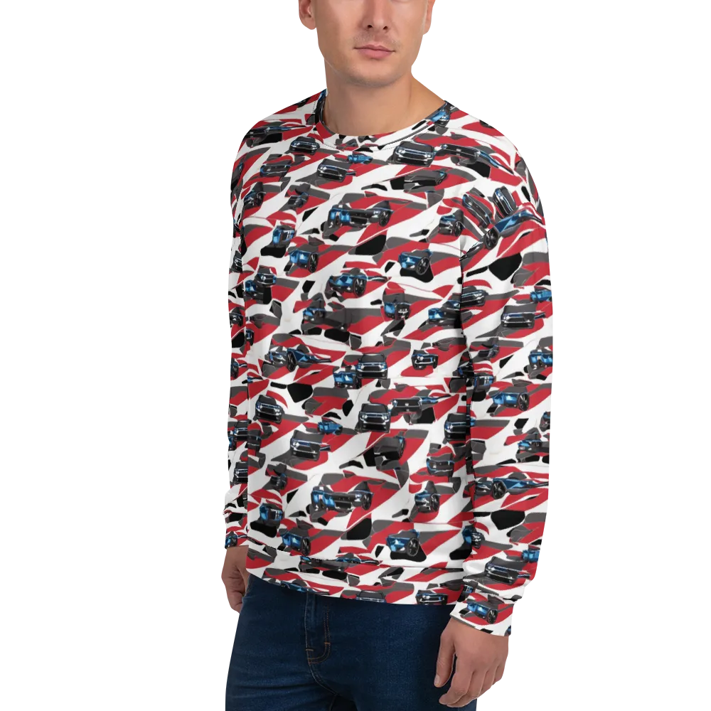 Velocity Camouflage on Sweatshirt — Left Front