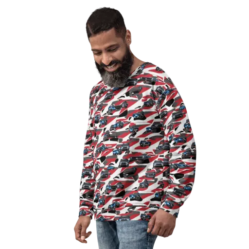 Velocity Camouflage on a Sweatshirt