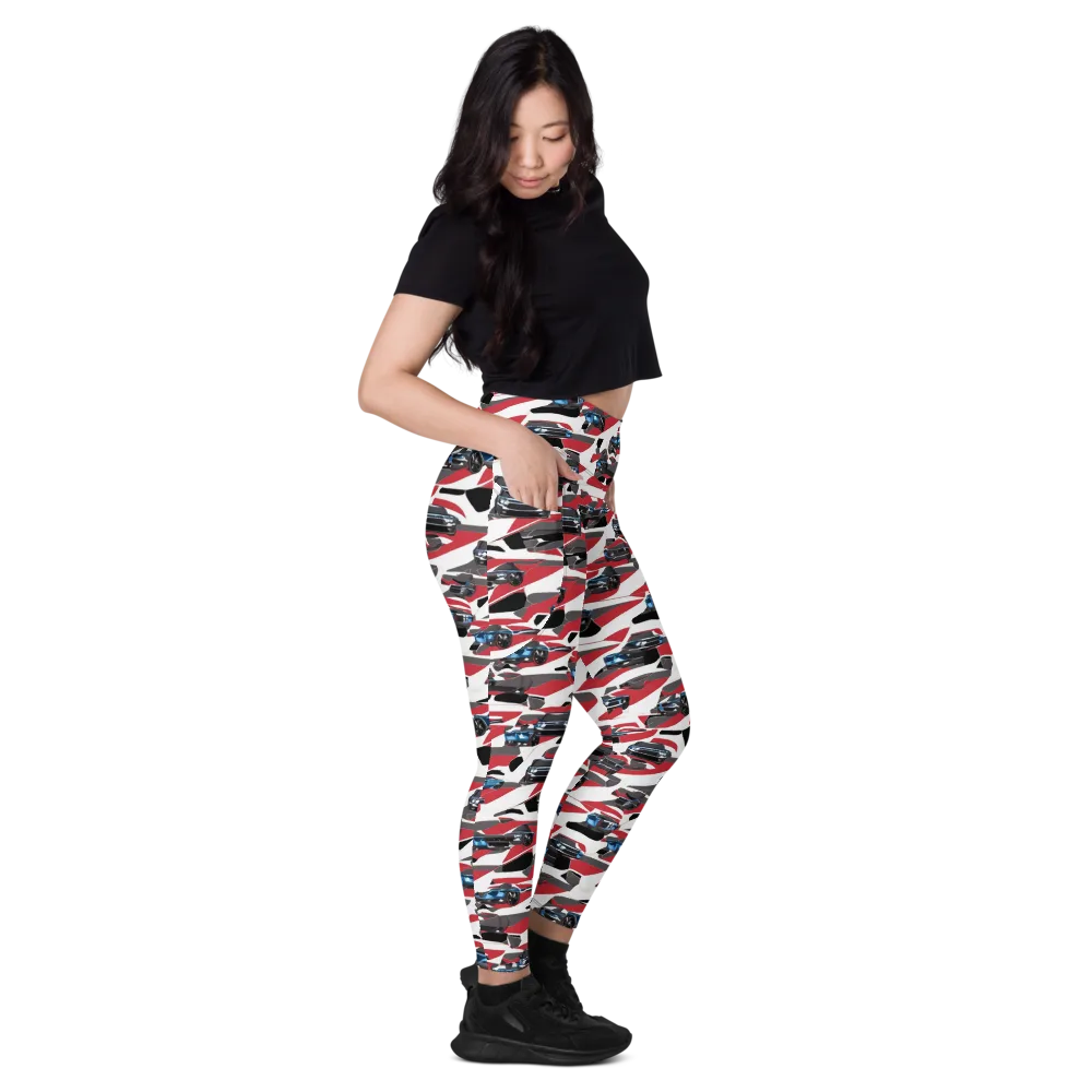 Velocity Camouflage on Leggings with Pockets — Right