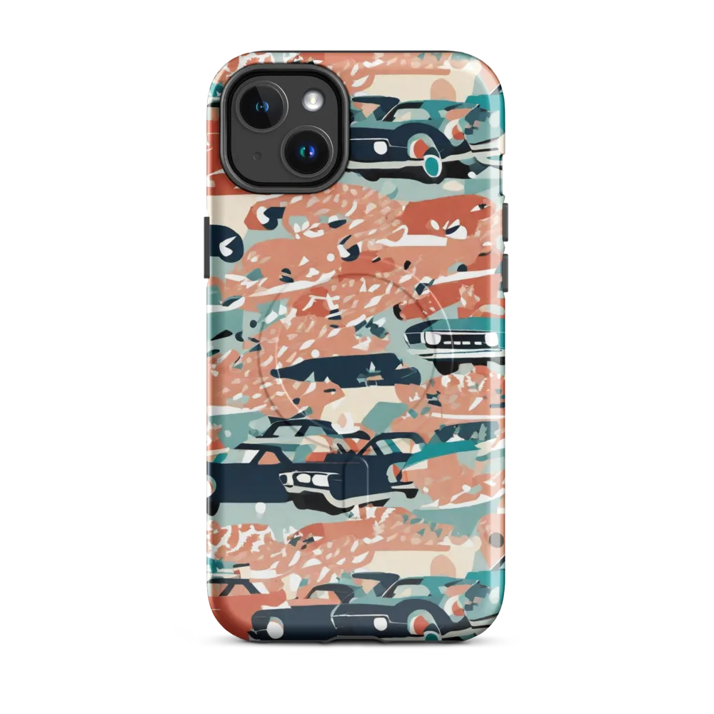 Coral Motorcade on MagSafe Tough Case for iPhone® — Front