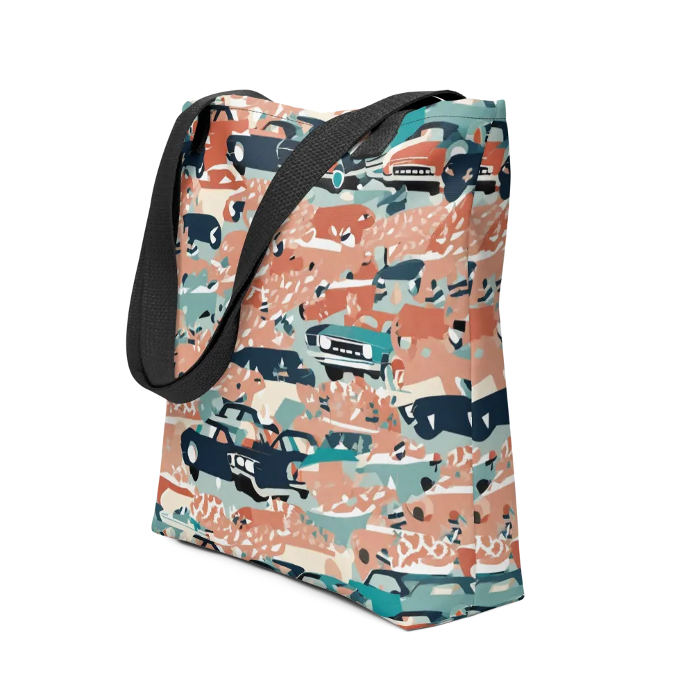 Coral Motorcade on Tote Bag — Front