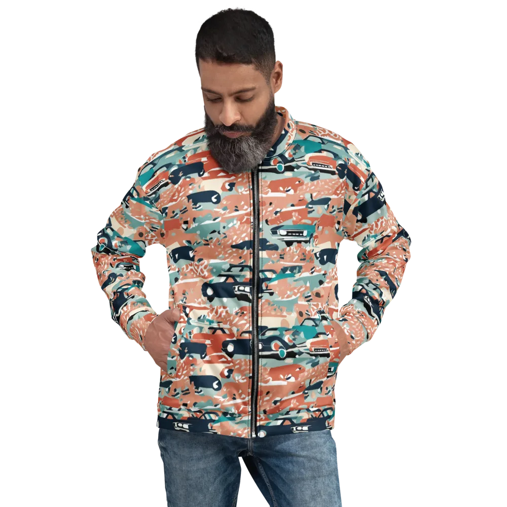 Coral Motorcade on Bomber Jacket — Front