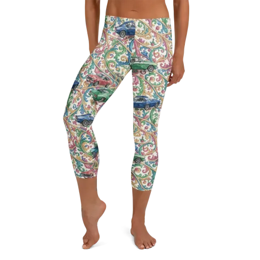 Rococo Roadster on a Capri Leggings