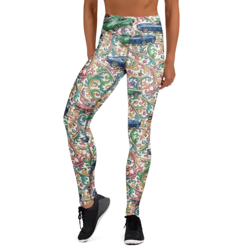 Rococo Roadster on a Yoga Leggings