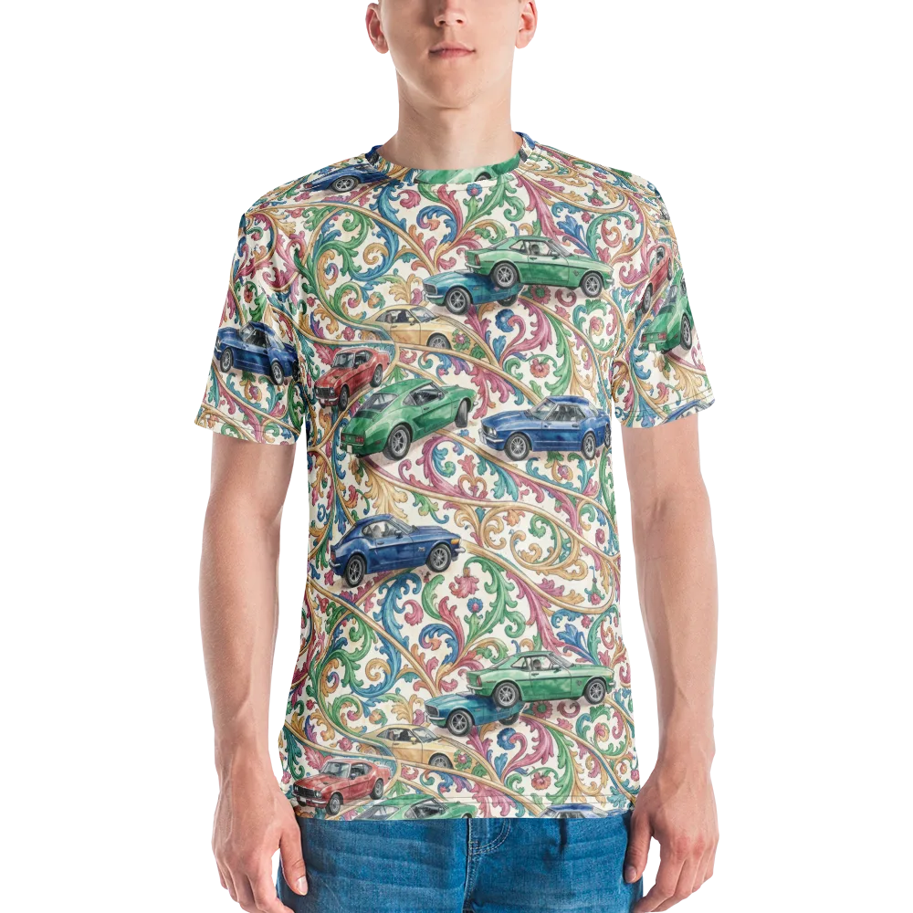 Rococo Roadster on Men's Crew Neck T-Shirt — Front