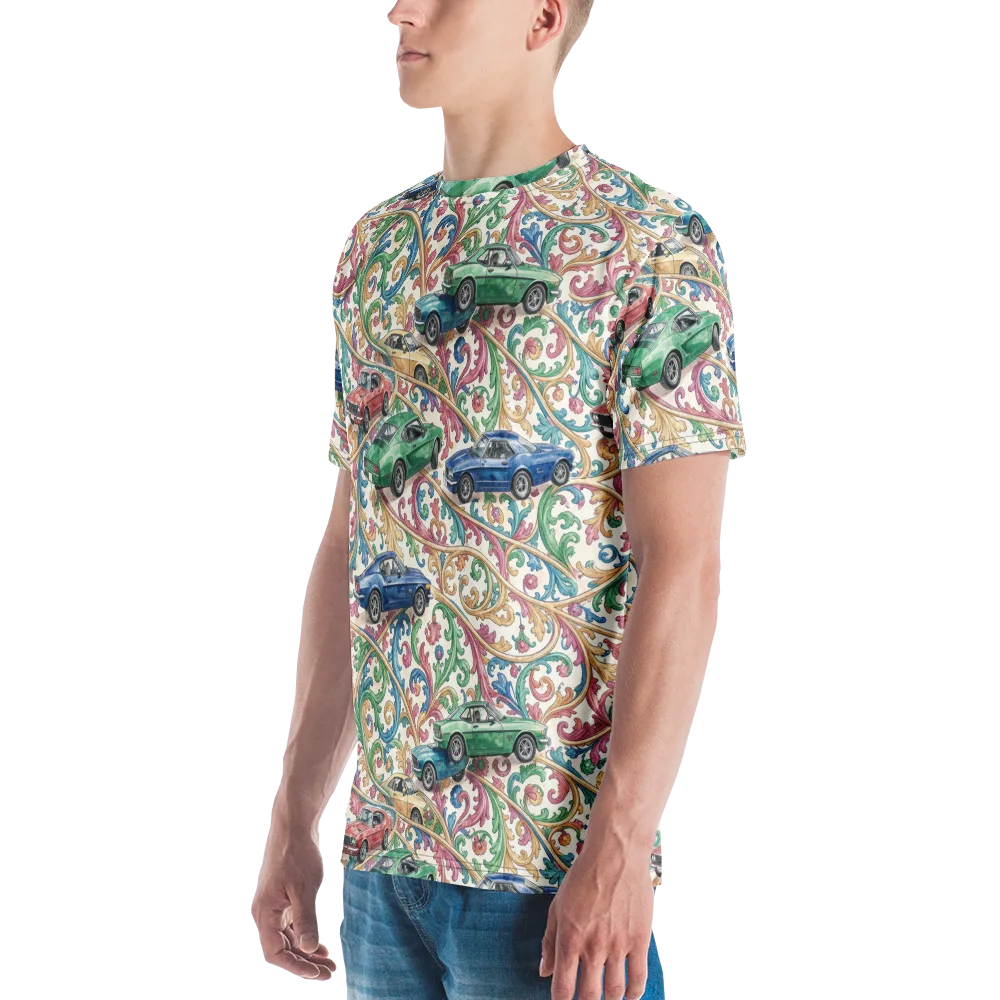 Rococo Roadster on Men's Crew Neck T-Shirt — Left