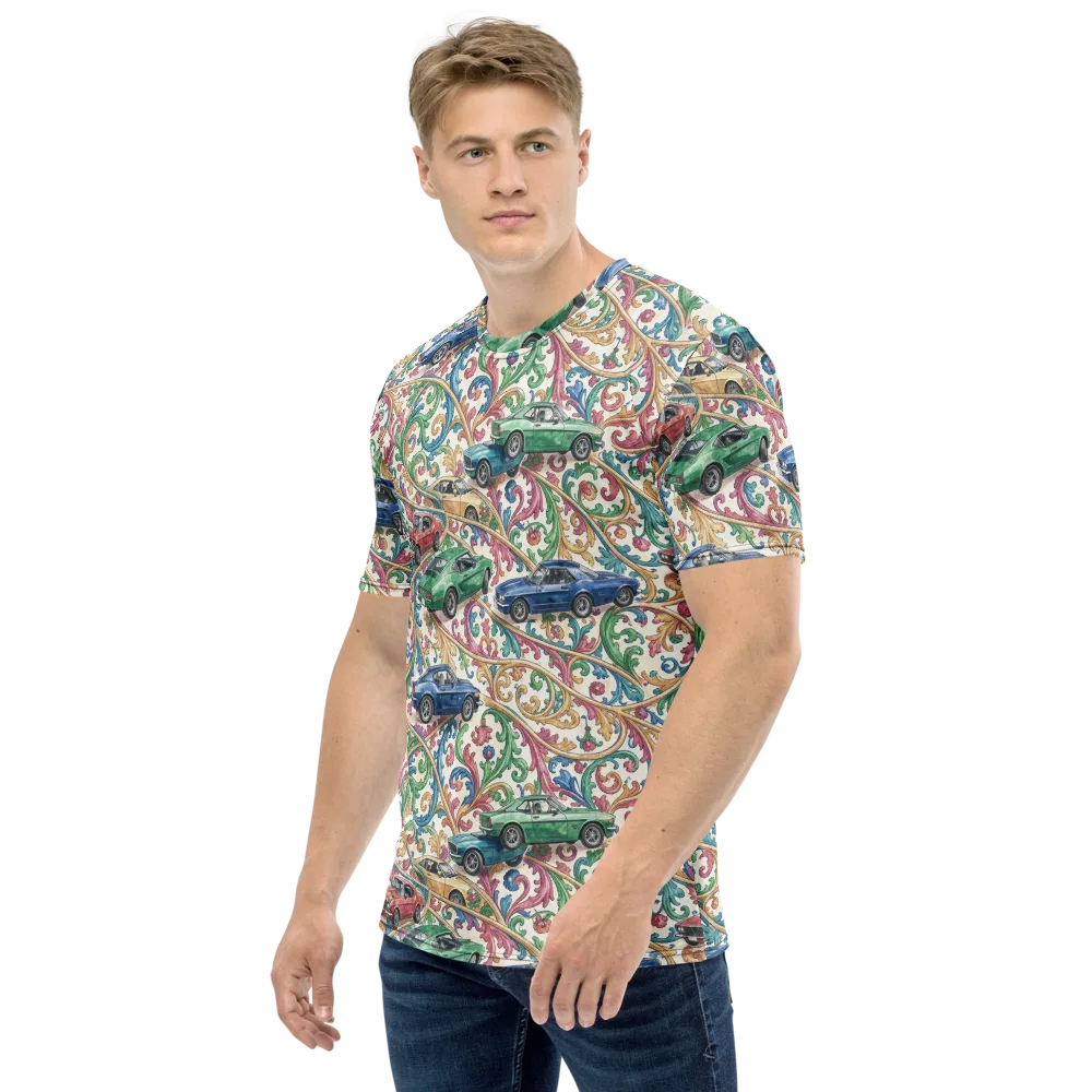 Rococo Roadster on Men's Crew Neck T-Shirt — Left