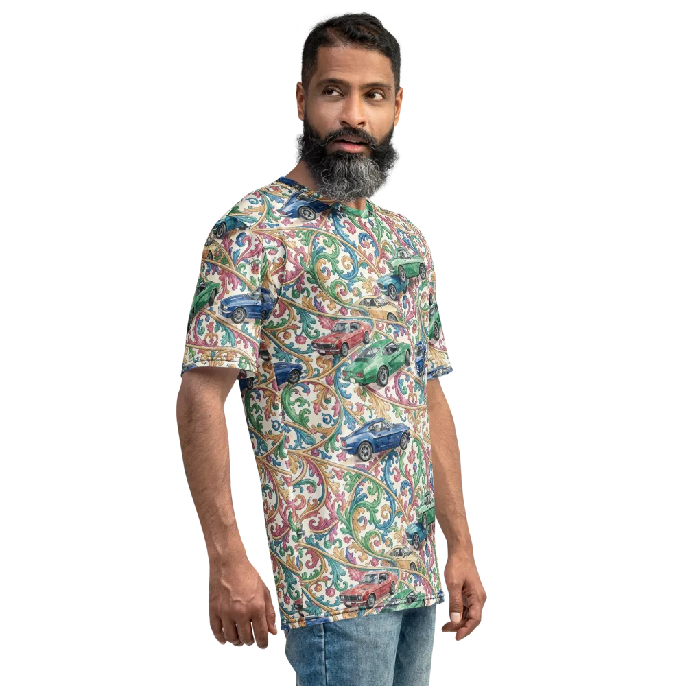 Rococo Roadster on Men's Crew Neck T-Shirt — Right