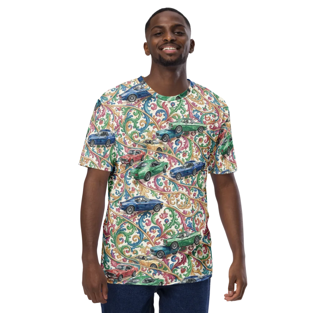 Rococo Roadster on Men's Crew Neck T-Shirt — Front