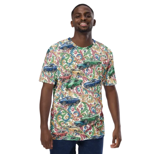 Rococo Roadster on a Men's Crew Neck T-Shirt