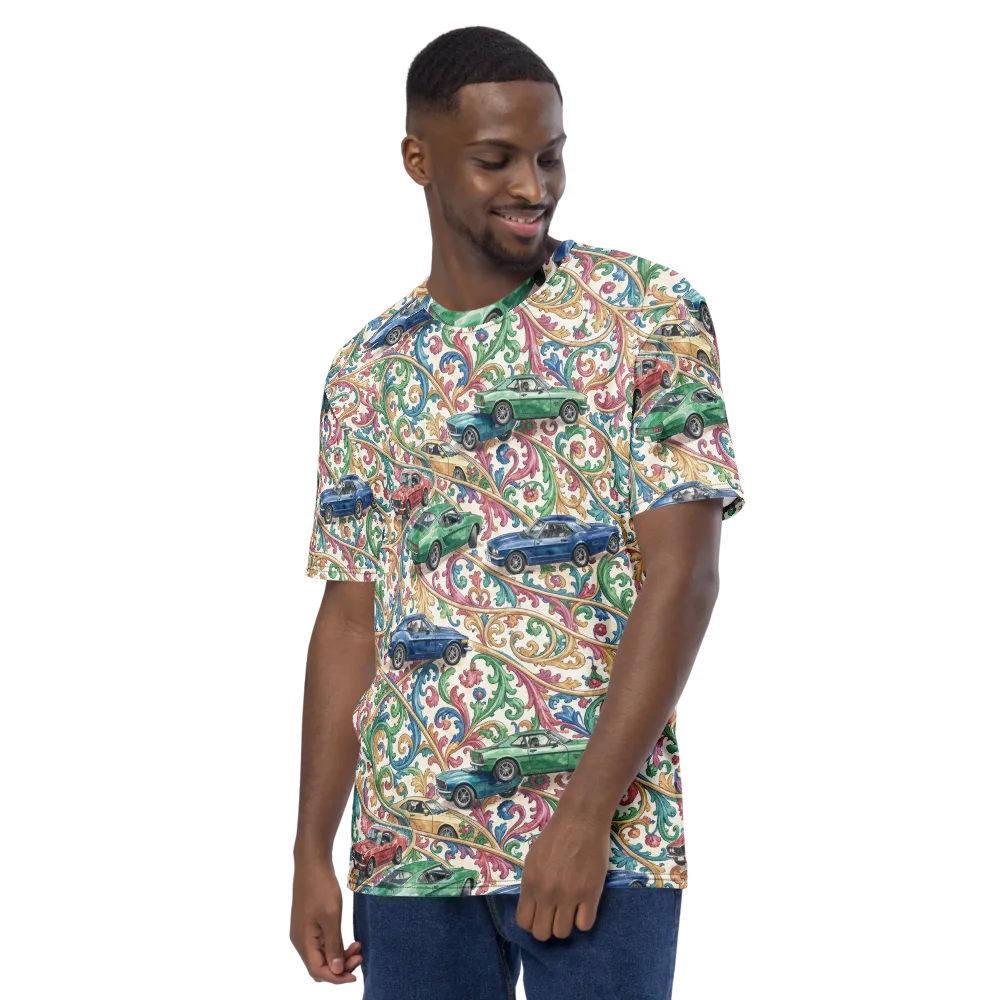 Rococo Roadster on Men's Crew Neck T-Shirt — Left