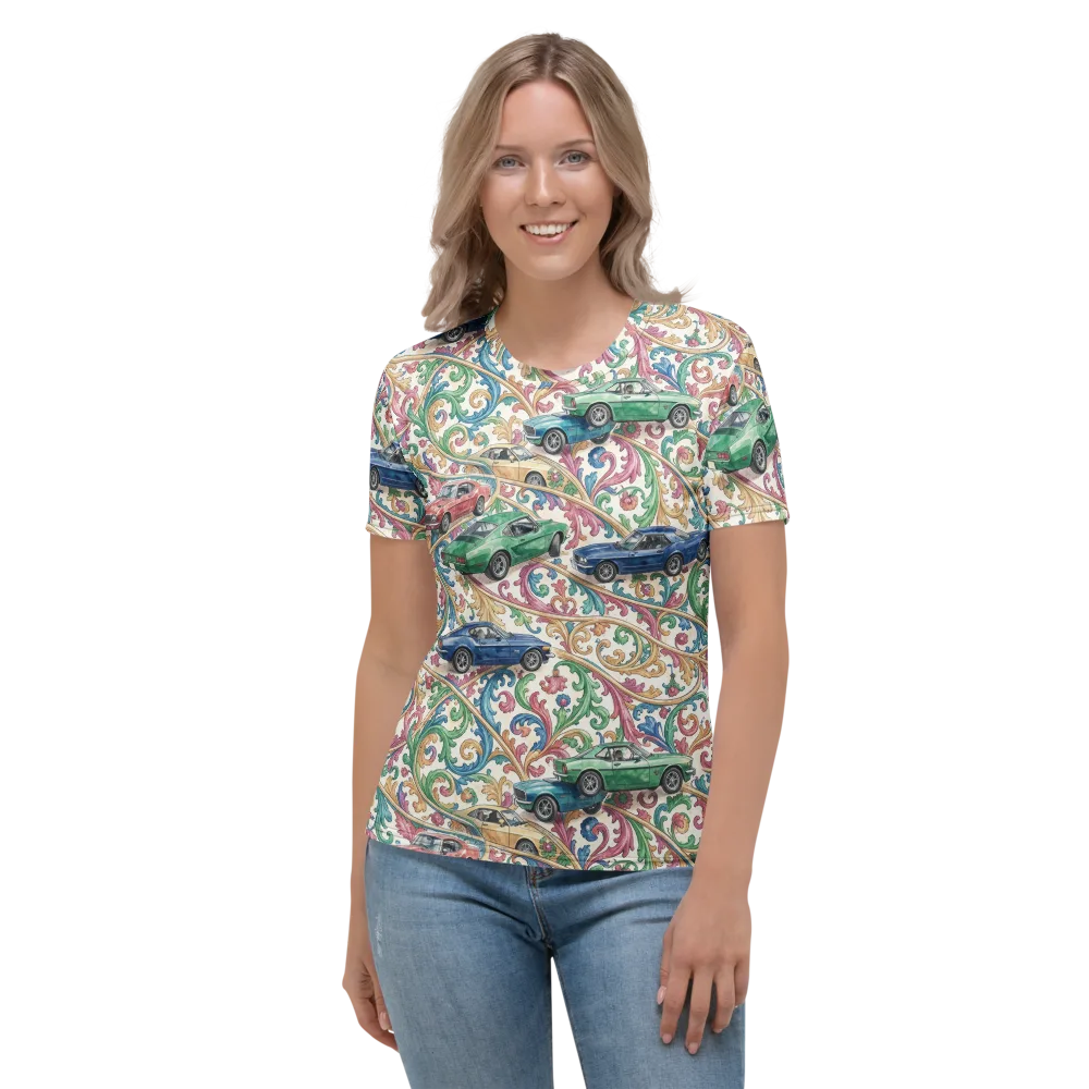 Rococo Roadster on Women's Crew Neck T-Shirt — Front
